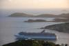 Sunset over St. Thomas, US Caribbean.